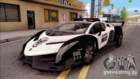 Lamborghini Veneno Police Los Santos для GTA San Andreas
