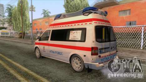 Volkswagen T5 Serbian Ambulance для GTA San Andreas