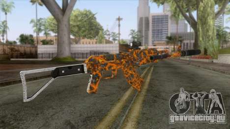 CoD: Black Ops II - AK-47 Lava Skin v2 для GTA San Andreas