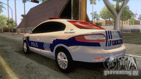 Renault Fluence Turkish Police Car для GTA San Andreas