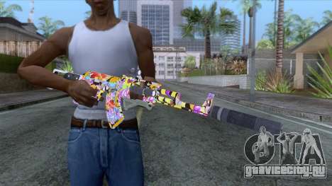 CoD: Black Ops II - AK-47 Graffiti Skin v2 для GTA San Andreas