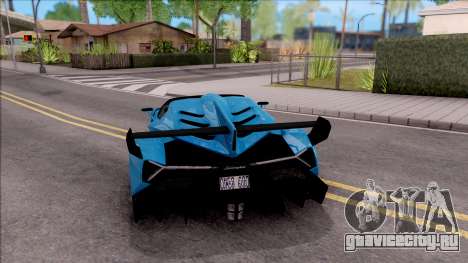 Lamborghini Veneno Roadster для GTA San Andreas