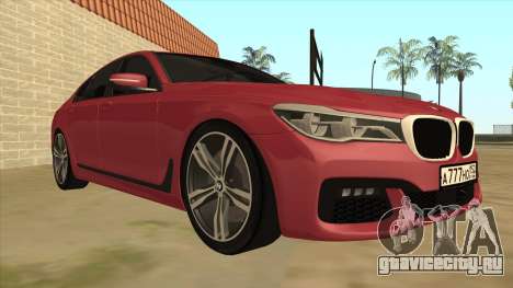 BMW 7-Series M Sport для GTA San Andreas