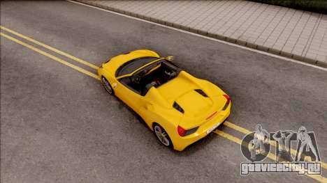 Ferrari 488 Spider 2016 для GTA San Andreas