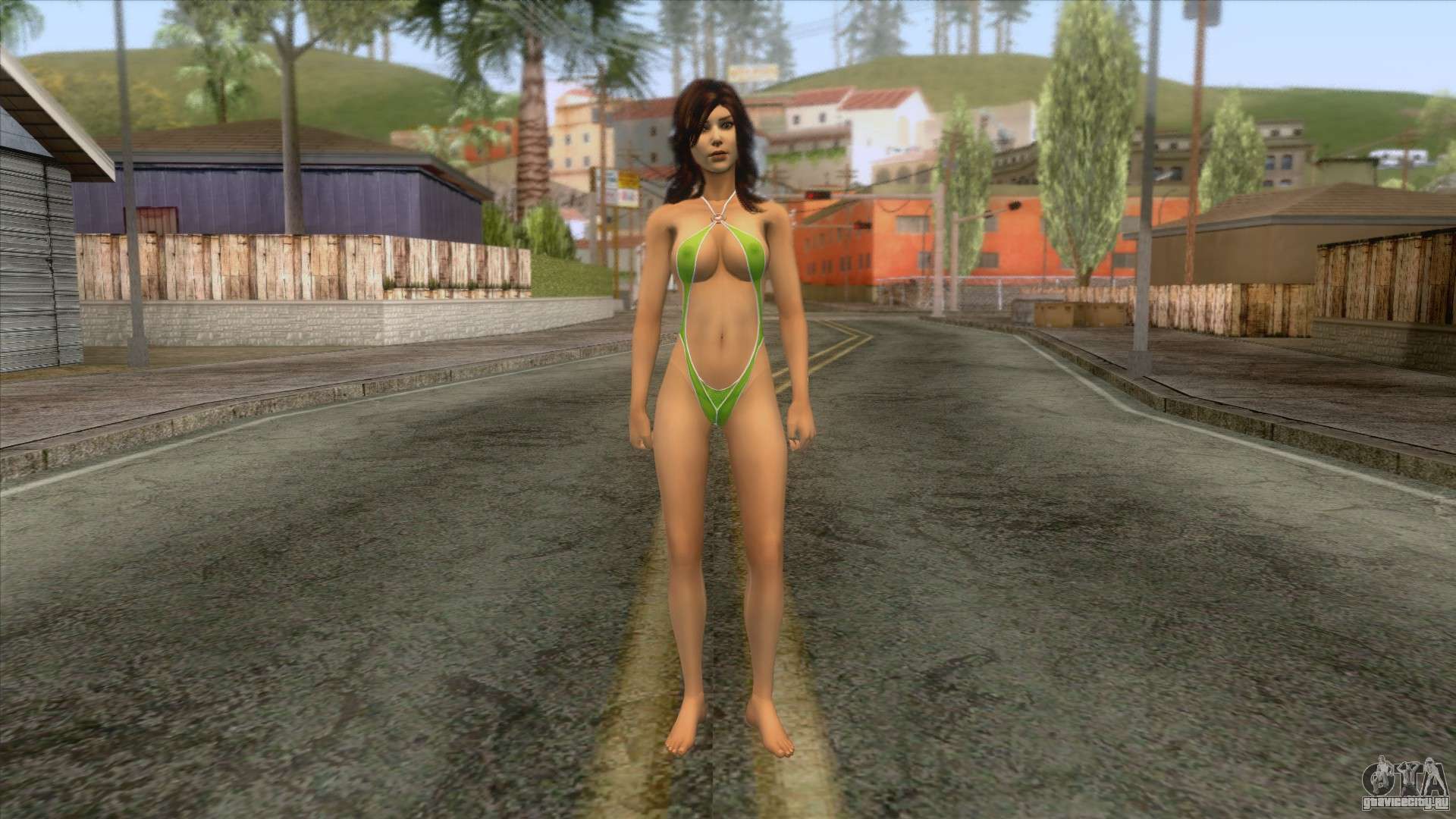 Мод Sexy Beach Girl Skin 4 для GTA San Andreas. 