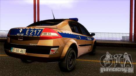 Renault Polskiej Policji для GTA San Andreas