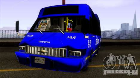 Microbus Chevrolet (SITP De Bogota) для GTA San Andreas