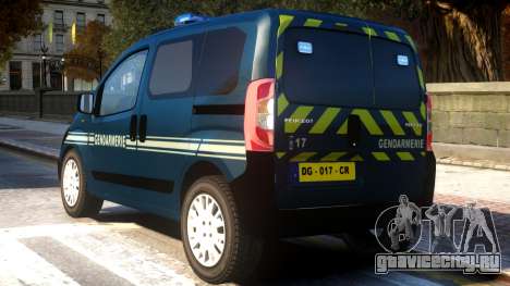 Peugeot Bipper Gendarmerie для GTA 4