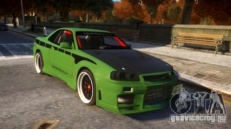 Fast And Furious Nissan Skyline R33 для GTA 4