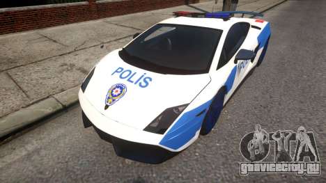 Lamborghini Gallardo LP570-4 2011 Turkey Police для GTA 4