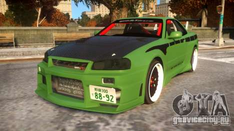 Fast And Furious Nissan Skyline R33 для GTA 4