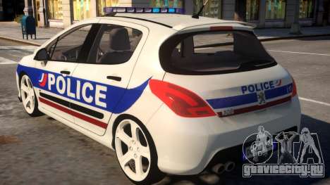 Peugeot 308 GTi Police Nationale для GTA 4