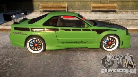 Fast And Furious Nissan Skyline R33 для GTA 4