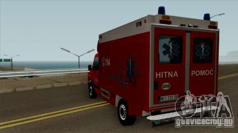 Iveco Daily Mk2 Hitna Pomoc (RTW) для GTA San Andreas