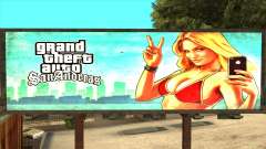 GTA 5 Girl Poster Billboard для GTA San Andreas
