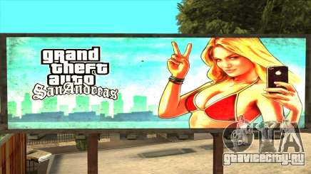GTA 5 Girl Poster Billboard для GTA San Andreas