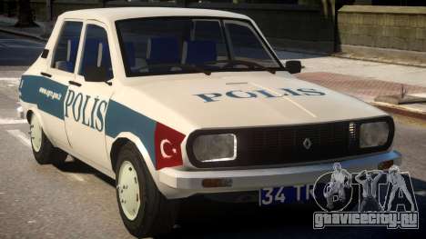 Renault 12 Turkish Police v.2 для GTA 4