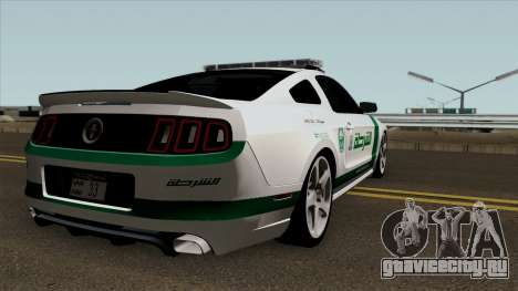 Ford Mustang Shelbi GT 500 2013 Dubai Police для GTA San Andreas