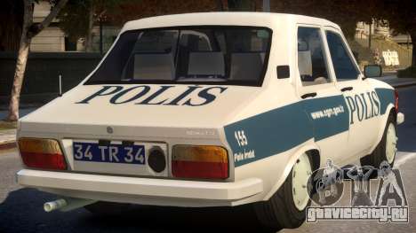 Renault 12 Turkish Police v.2 для GTA 4