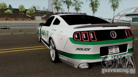 Ford Mustang Shelbi GT 500 2013 Dubai Police для GTA San Andreas