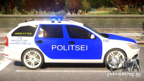 Estonian Police Skoda Octavia RS Combi 2010 для GTA 4