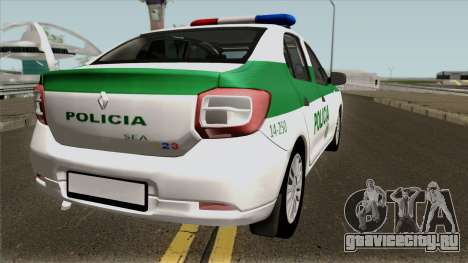 Renault Logan Policia Colombia для GTA San Andreas