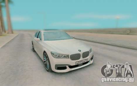 BMW 7-er G11 2015 для GTA San Andreas