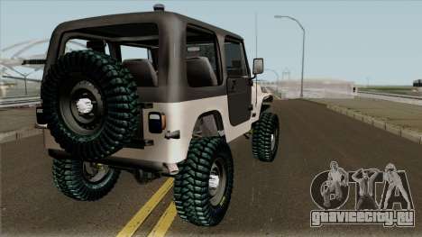 Jeep Wrangler Rustico для GTA San Andreas