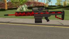 New Military Sniper Rifle Red для GTA San Andreas