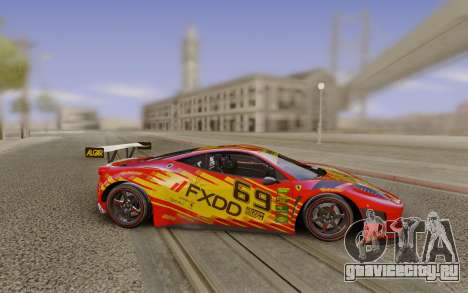 2014 Ferrari 458 Italia GT3 DTM для GTA San Andreas