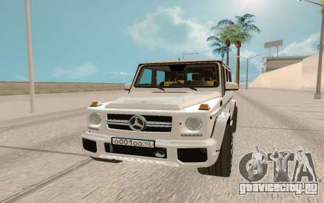 Mercedes-Benz G63 AMG Rus Plate для GTA San Andreas
