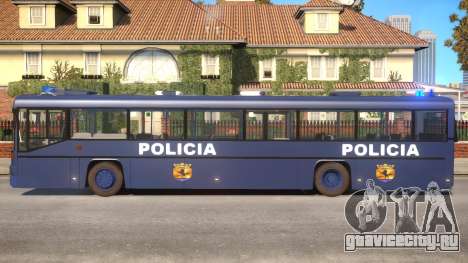 N1 Europe Police Bus Mod MAN 202 для GTA 4