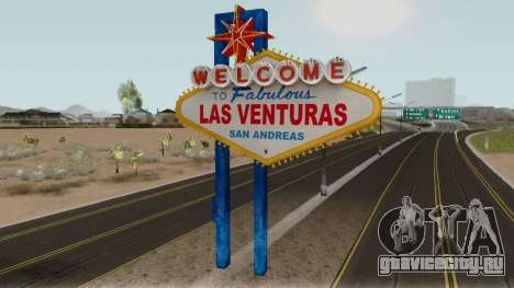 Welcome Las Venturas Sign Remastered Final для GTA San Andreas