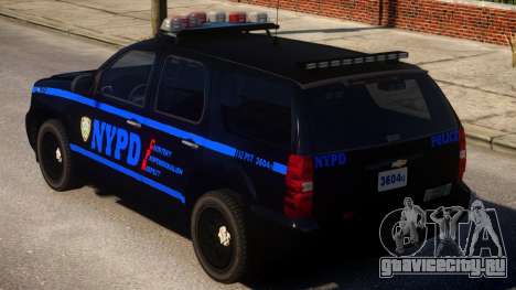 NYPD Police Tahoe [ELS] для GTA 4