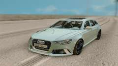 Audi RS6 Avant 2018 RUS PLATES для GTA San Andreas