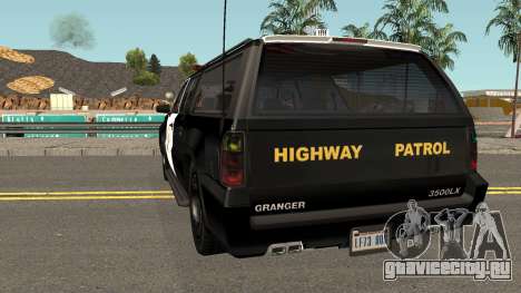 Declasse Granger SAHP Police GTA V IVF для GTA San Andreas