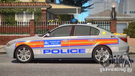 BMW 525D E60 Met Police для GTA 4