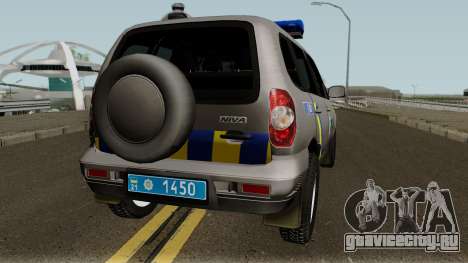Chevrolet Niva GLC 2009 Ukraine Police Gray для GTA San Andreas