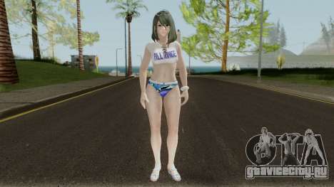 Tamaki (Auriga Shirt Swimwear) Long Hair Mod для GTA San Andreas