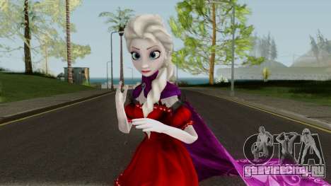 Elsa (Red Dress Mod) From Frozen Free Fall для GTA San Andreas