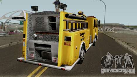 Firetruck Paintable in the Two of the Colours для GTA San Andreas
