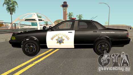 Vapid Stainer SAHP Police GTA V IVF для GTA San Andreas