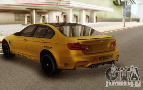 BMW M3 F30 Acrapovic для GTA San Andreas