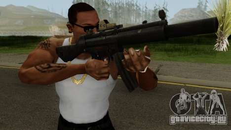 Silenced MP5 with Eotech для GTA San Andreas