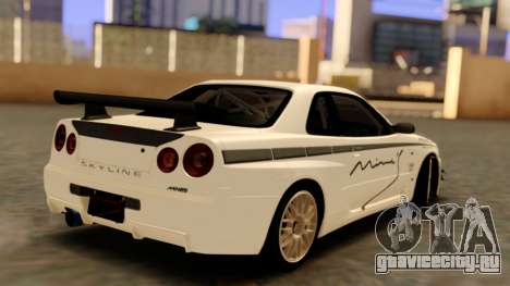 Nissan Skyline R34 Leks для GTA San Andreas