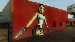 Tomb Raider I Lara Mural Mod для GTA San Andreas