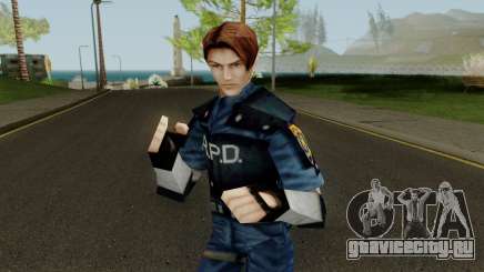 RE2 Leon Kennedy PSX Skin для GTA San Andreas