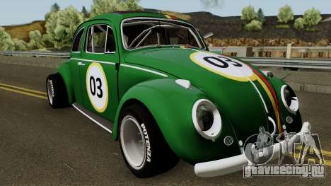 Volkswagen Beetle Ragtop Sedan 1963 для GTA San Andreas