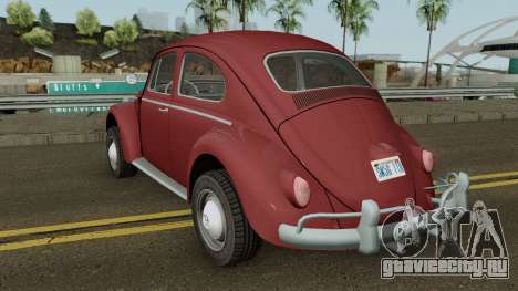 Volkswagen Beetle Deluxe 1300 (Non-ragtop) 1963 для GTA San Andreas