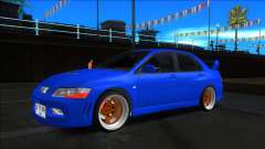 Mitsubishi Lancer Evolution VII Blue для GTA San Andreas